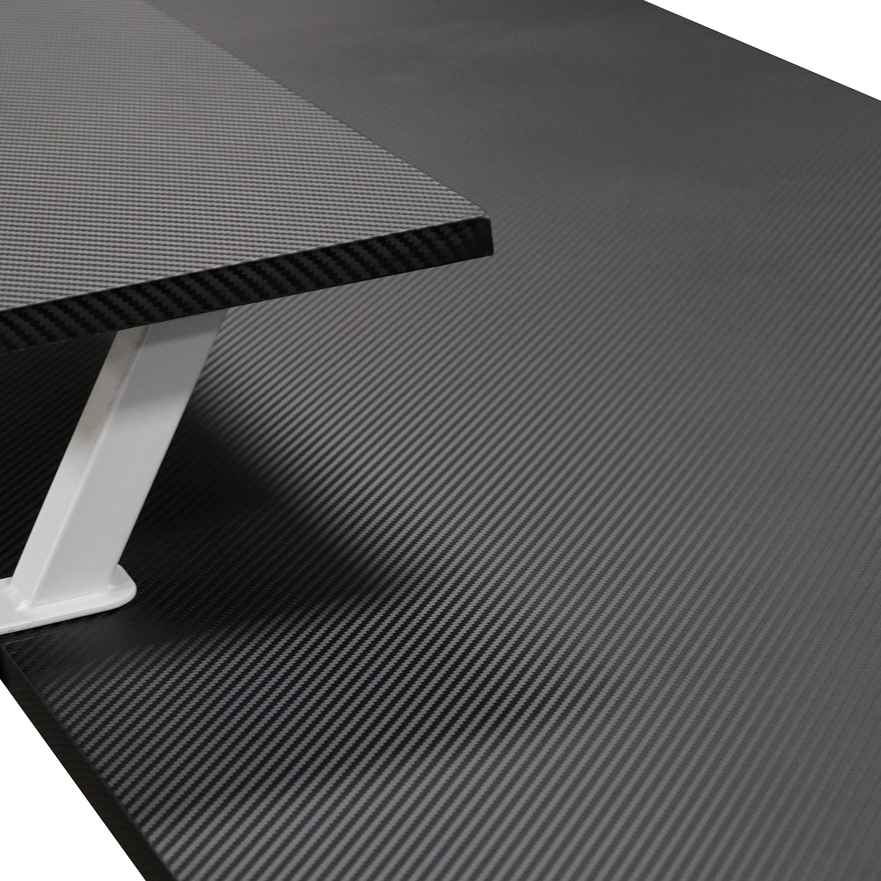 Sport Warrior L-Shaped Gaming Desk - White
