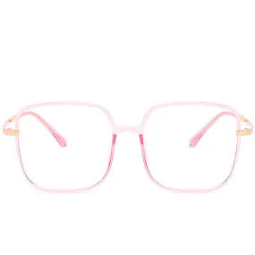 Star - Fashion Blue Light Blocking Computer Reading Gaming Glasses - Transparent Pink