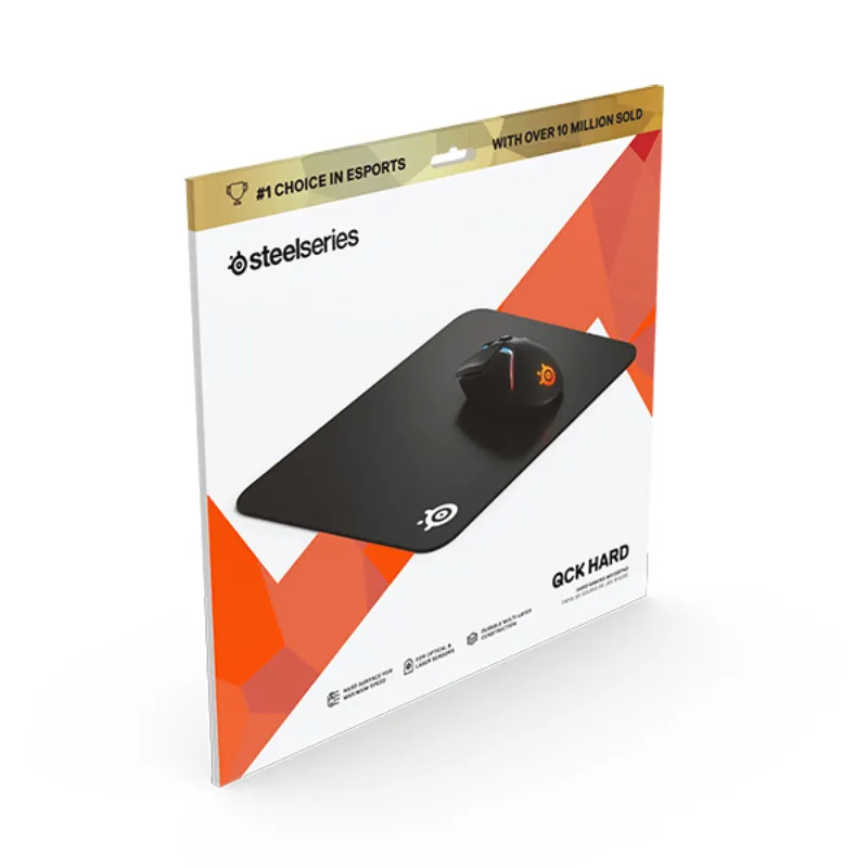 SteelSeries QcK Hard Gaming Polythylene Mousepad 320x270mm Non-Slip Base