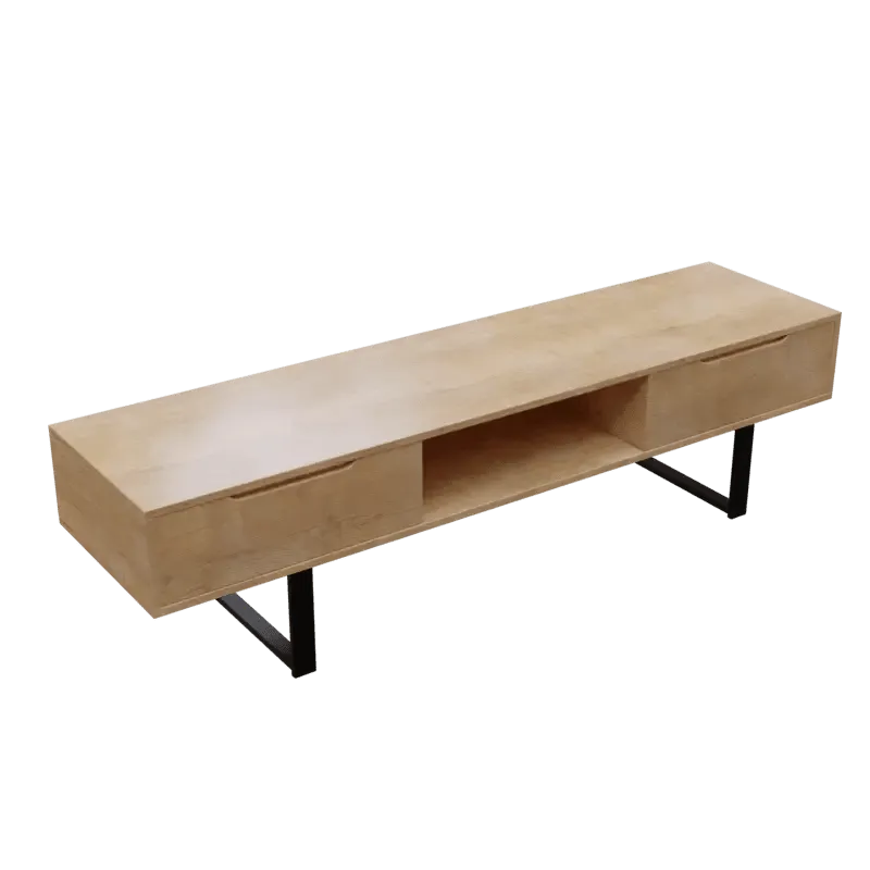Thomas TV Unit With Storage Space in Large Size in Wooden Texture