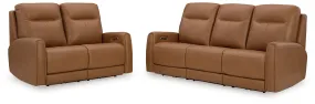 Tryanny Sofa and Loveseat in Butterscotch