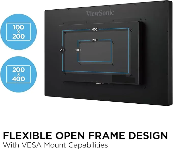 VIEWSONIC OPEN FRAME 10-POINT P-CAP TOUCH SCREEN LED 32” TD3207