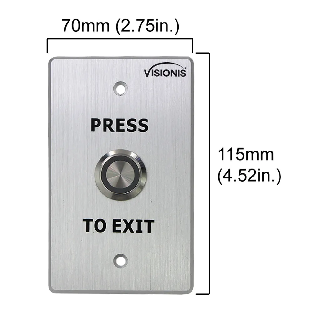 Visionis FPC-5553 One Door Access Control 2600lbs Electric Drop Bolt Fail Secure Time Delay   Indoor Use Only Keypad / Reader Standalone   Mini Controller   Wiegand 26, No Software, EM Card   PIR Kit