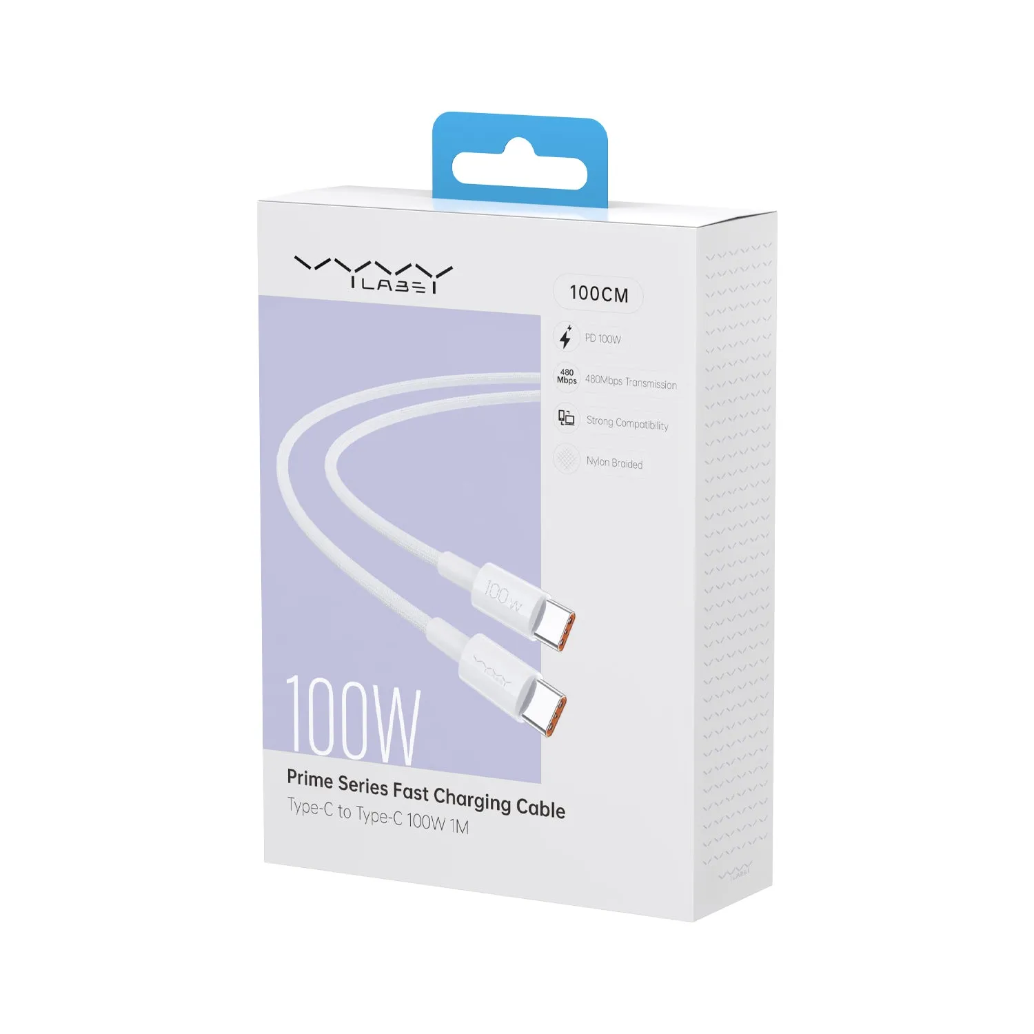 Vyvylabs Prime Series Fast Charging Cable Type-C to Type-C 100W 2M
