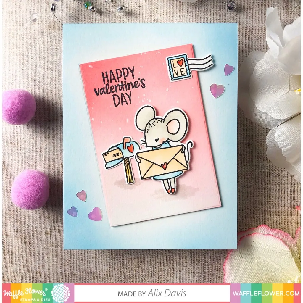 Waffle Flower Die - Sending Love*