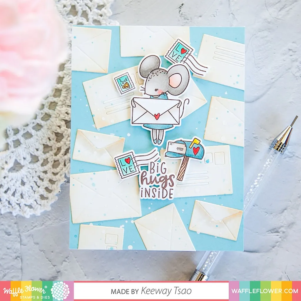 Waffle Flower Die - Sending Love*