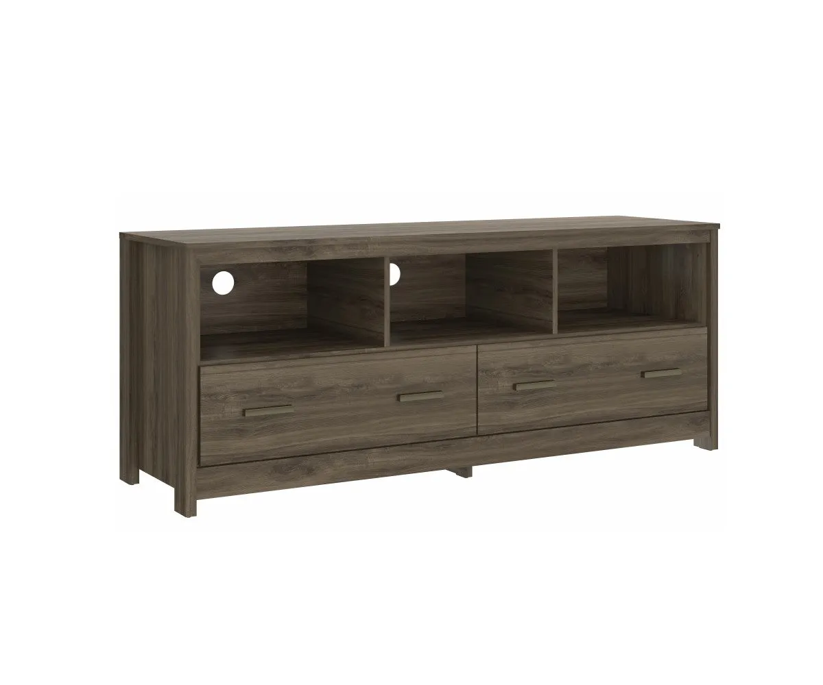 Walnut Oak Wooden Storage Storage TV Stand - Model #9785