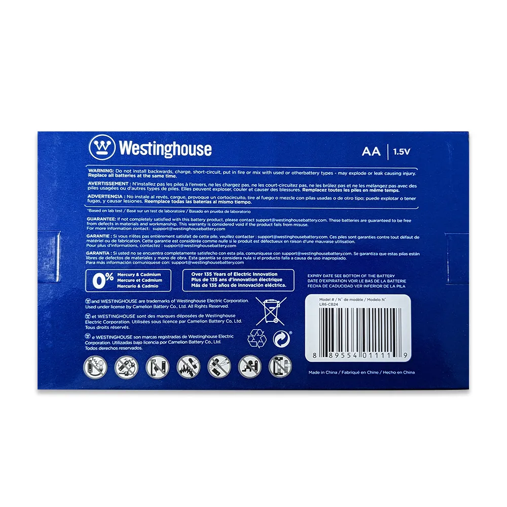 Westinghouse AA Dynamo Alkaline 24 Pack Box