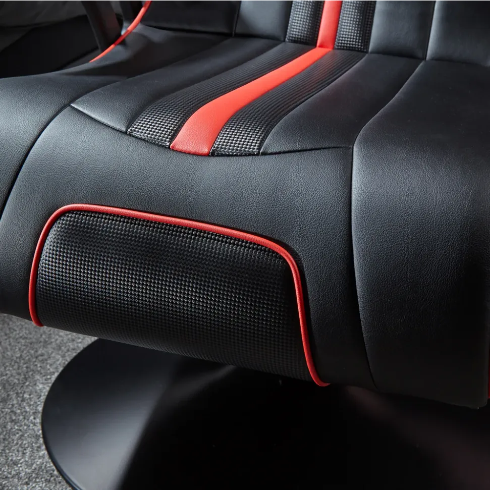 【XRocker電競椅💺 Autumn Special Offer 🍁勁減優惠】X Rocker Torque 2.1 Dual Pedestal 腰部震動人體工學電競椅 - Black 黑色 (代理直送及安裝)