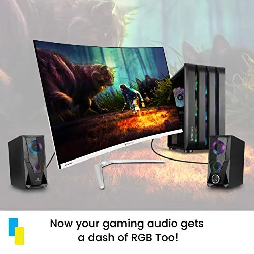 Zebronics Zeb-Warrior 2.0 Multimedia Speaker with Aux Connectivity,USB Powered and Volume Control