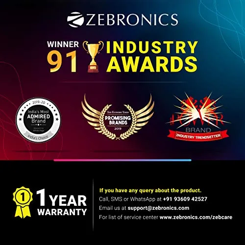 Zebronics Zeb-Warrior 2.0 Multimedia Speaker with Aux Connectivity,USB Powered and Volume Control